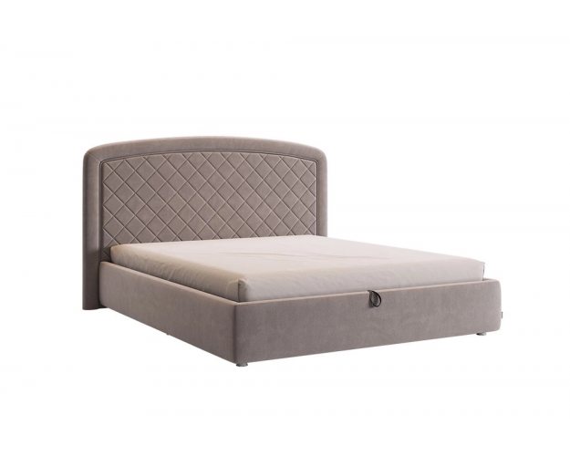 Кровать с основанием Сильва 2 1600 какао (велюр)