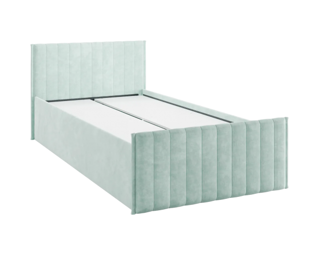Кровать с ящиками Твикс 900 мята (велюр)