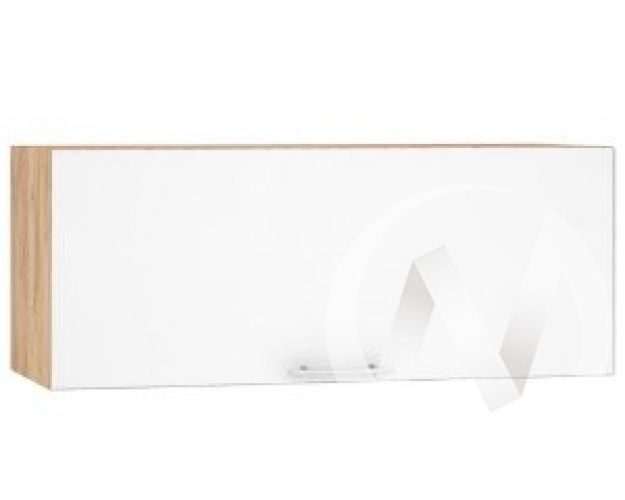 Валерия-М Шкаф верхний горизонтальный ШВГ 800 (белый глянец/корпус дуб крафт золотой)
