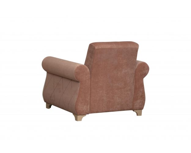 Кресло для отдыха "Порто" (велюр киви корица / микровельвет крем)