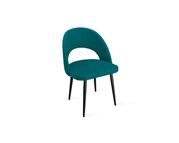 Стул «Гэтсби» К1К Черный/Велюр Confetti Blue