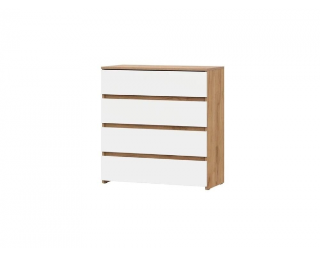 Комод 4 ящика Некст 1 дуб золотой / белый